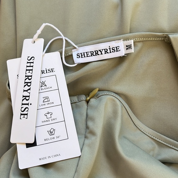 NWT SHERRYRISE One Shoulder Wrap Dress - Women’s Medium - Picture 5 of 6